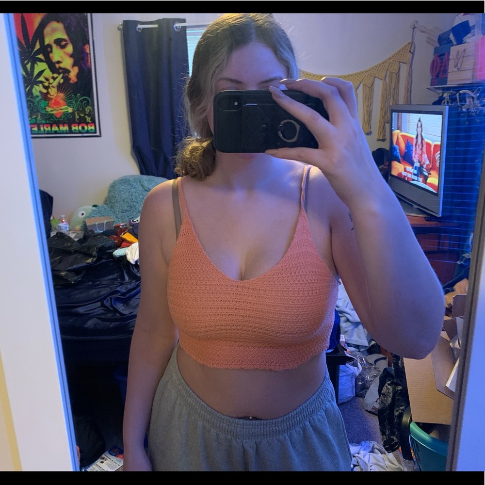 Woven crop top